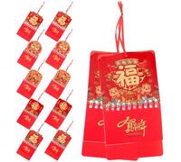 Ciieeo 12 Pcs 2024 Hanging Calendar Small Hanging Calendar Classic Traditional Chinese Style Paper Material Easy to Hang Space-saving Festive Atmosphere New Year Choice for Home