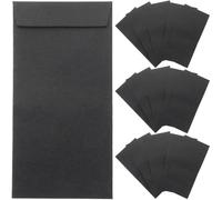 Ciieeo 120pcs Black Adhesive Cash Envelopes for Budgeting Savings Challenge Money Storage Paper Envelopes Suitable for Personal Finance and Cash Management