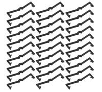 Ciieeo 120Pcs Black Plastic Pegboard Hook Locks Peg Locks for Pegboard Display Clip Organizer Plastic Hook Retainer Fixers for Workshop Tool Hanging Storage