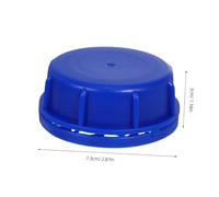 Ciieeo 12pcs Blue Plastic Screw Cap Lids with Built in Gasket Airtight Leak Seal for Chemical Food Storage Buckets Compatible Pails Container Cover for Secure Organization
