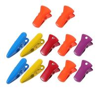 Ciieeo 12pcs Colorful Iron Binder Clips for Office and Crafts, Versatile Use with Secure Grip, 0.75x0.43in Paper Clamps for Teachers and Students Document Organizing Random Color
