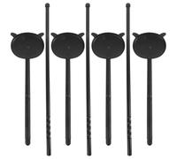 Ciieeo 12pcs Eye Occluder and Visual Chart Pointer Kit Portable Plastic Handheld Eye Shade Plates with Black Occluders and Test Sticks Optometry Test Supplies for Vision Screening