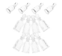 Ciieeo 12pcs Glass Holy Water Bottles Refillable Religious Containers with Cross Design for Catholic Christian Baptism Church Weddings Favors and Communion Presents