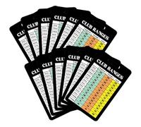 Ciieeo 12pcs Golf Distance Chart and Scorecards Set Accurate Golf Range Chart Cards for Training and Club Bag Use in Uk