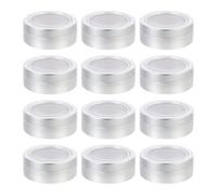Ciieeo 12pcs Leak-proof Box Refillable Aluminum Jar 25ml Silver Aluminium Metal Container Compact Size for Beads and Earrings Storage Fits in Pocket Or Cosmetic Bag