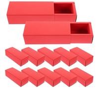 Ciieeo 12pcs Lipstick Wrapping Box Lipstick Wrap Box Kraft Packaging Space-saving Practical Storage Solution for Daily Life with Stylish Brown Kraft Paper Drawer Design