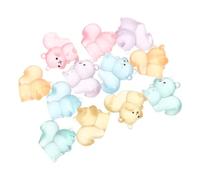 Ciieeo 12PCS Mini Resin Squirrel Figurines Glow Dark Cute Squirrel Statues for Dollhouse Potted Plants Realistic Luminous Decor for Spaces