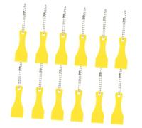 Ciieeo 12pcs Plastic Scratcher Tool Lottery Scratch Card Removal Sticker for Car Keychain