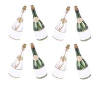 Ciieeo 12pcs Refillable Plastic Wedding Bubble Bottles Portable Mini Bottles Bulk for Wedding Decoration and Outdoor Entertainment, Creative Empty Bubble Containers and Adults