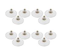 Ciieeo 12pcs Waterproof Suction Pad Hooks with 55mm PVC Suction Cups and M6 Screw Nut, Strong Storage Hooks for Bathroom Walls, Windows, Cars, and Smooth Surfaces