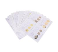 Ciieeo 12sheets Cupcake Decorating Practice Drawings Kitchen Tool for Cake Piping Creative Cake Decorating Accessories Various Shapes and Patterns Safe Paper Material
