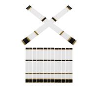 Ciieeo 15pcs Arrow Wraps 7.5 Inch White Heat Shrink Adhesive Vinyl Stickers | Aluminum and Carbon Arrows, Shaft Protection, Balance Support, Strong Adhesion, Outdoor Archery Use