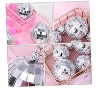 Ciieeo 15pcs Baubles Christmas Decorations Mirror Disco Balls Rotating Motor for Tree Decorations