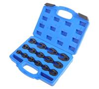 Ciieeo 15pcs Metric Crowfoot Wrench Kit 8-24mm for Fuel Lines Repairs | Carbon Steel Build, Easy Attachment, Black Oxide Finish, Maximum Reach for Tubing and Household Maintenance