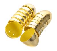 Ciieeo 16pcs Easter Party Favor Fillable Eggs - Hunt Basket Stuffer Plastic Openable Raffle Hollow Bingo Balls With Hole Christmas Tree Ornament For Diy Lottery Classroom Gold