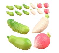 Ciieeo 16pcs Fake Vegetable Display Props Simulation Kitchen Vegetables Adornment Cognitive Model for Dollhouse Teaching Photo Decor