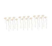 Ciieeo 18 pcs Rattan Aromatherapy Diffuser Sticks with Flower Design Natural Essential Oil Fragrance Accessories for Home and Office Safe Scent Diffuser Sticks to Refresh Air and Decorate