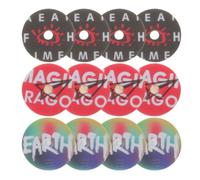 Ciieeo 18pcs Car Aromatherapy Air Freshener Pads with Retro Record Player Design Pe Material Compact and Portable Car Vent Clip for Easy Installation and Replacement and Long Trips