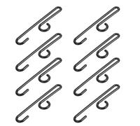Ciieeo 190Pcs Black Plastic Sock Hangers Curved Bar Retail Display Hooks for Boutique Shops and Vendor Shows Multipurpose Home Storage Organizer