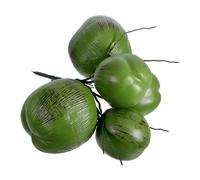 Ciieeo 1bunch Simulation Coconut Fruit for Luau Decorations Artificial Tropical Plants for Hawaiian Party Decor Fruit Party Decorations