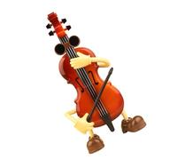 Ciieeo 1Pc Creative Swinging Violin Music Box Ornament Handmade Decorative Music Box for Weddings Living Rooms and Special Occasions Charming Tiny Violin Sound
