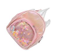 Ciieeo 1pc Sequins Unicorn Backpack for Large Capacity Schoolbag Material with Separate Compartments Easy Wipe Clean Lovely Pink Mini Bag for Travel and Outdoor Use