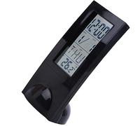 Ciieeo 1pc Thermometer Electronic Clock Display Calendar Temperature Display Mains Battery Operated