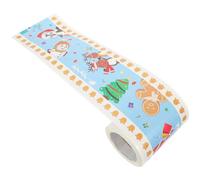 Ciieeo 1roll Decorative Border Trim Sticker for Classroom Cartoon Border Removable Festival Trim for Bulletin Board Party Props Easy to Cut Apply