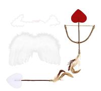 Ciieeo 1set Cupid Headband and Bow for Newborn Photography Cosplay Costume Accessories for Adorable Cupid Wings and Arrow Prop for Valentine Girl Photoshoot Props