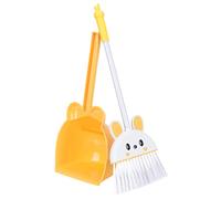 Ciieeo 1set Mini Cleaning Toy Set for Boys and Girls Broom and Dustpan for Pretend Play Indoor and Outdoor Housekeeping Role Play Lemon Yellow
