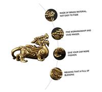 Ciieeo 2 pcs Car Ornament Hanging Decor Lucky Figurine for Dashboard Decoration Creative Auspicious Wealth Auto Accessory Antique Style Craft for Family and Friends Gifts