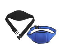 Ciieeo 2 Pcs Instructor Microphone Belt Pouch Sweat Absorbent Adjustable Fit Neoprene Waist Belt Holder for Theatre Fitness Speakers and Aerobics Coaches