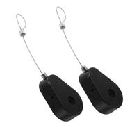 Ciieeo 2 Pcs Theft Steel Wire Cable Case with Automatic Retractable Telescopic Lock Security Tether for Electronic Devices Quick Release Cable Holder for Theft Prevention
