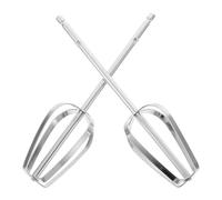 Ciieeo 2-Piece Stainless Steel Mixer Beater Replacements - Professional Handheld Whisk Heads for Egg Beating & Cream Whipping - Universal Fit Electric Mixer Attachments for Baking