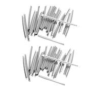 Ciieeo 2 Sets 24 Frets Guitar Fret Wire 2.9mm Thickness Silver Metal Replacement for Electric and Acoustic Guitar Fingerboard Repair Parts