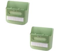 Ciieeo 2 Sets Dustpan Brush Set Mini Broom for Table Car Keyboard Bed Desktop Portable Cleaning Tool Safe Light