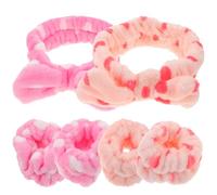 Ciieeo 2 Sets Spa Headband Makeup Headband Cloth Skincare Accessories Prevent Water Flowing down Arms Keep Hair Neat Assorted Color for Applying Facial Mask and Shower