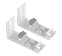 Ciieeo 2 Sets Vertical Blinds L-Shaped Bracket Clips 38mm Headrail Support Replacement Parts Outside Mount Installation Suitable for Window Treatment Hardware