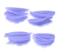Ciieeo 20 Pairs Eyelash Silicone Perming Pads Eyelash Shield Gaskets for Lash Lift and Extension Reusable Purple Silicone for Professional and Home Beauty Use
