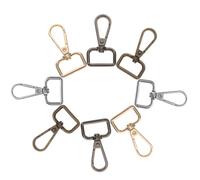 Ciieeo 20 Pcs Metal Lobster Swivel Claw Clasp Snap Hooks with D Ring for Keychains and Lanyards, Quick Connect and Disconnect, Portable Alloy Hardware with Unique Design and Compact Size
