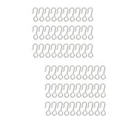 Ciieeo 200 Pcs MM Vehicle Seat Cushion Fix Hooks Iron Car Seat Cover Hooks | Silver Finish, Sturdy Wear Resistant Build, Convenient Interior Accessory, for Fixing Covers on Seats Random Color
