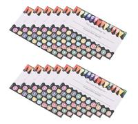 Ciieeo 200pcs Classroom Reward Punch Cards Bulk Set with Pre-holed Design for Student Behavior Management and Teacher Incentives, Suitable for Home and School Use