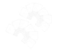 Ciieeo 200pcs Clear PVC Self Adhesive Hang Tabs Transparent Plastic Utility Hooks for Retail Display Small Items Store Organization and Flexible
