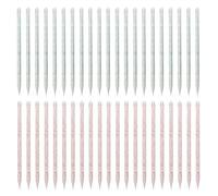 Ciieeo 200pcs Dual-ended Manicure Tools Nail Cleaning Rods and Cuticle Pushers Nail Decor Pickers for DIY Art and Cuticle Care Green Red Packs for Professional Tech Use