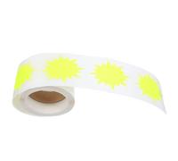 Ciieeo 200pcs Fluorescent Yellow Star Burst Price Tag Stickers 2-inch Large DIY Adhesive Labels for Retail Store, Yard Sale and Garage Sale Price Signs