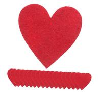 Ciieeo 200pcs Red Felt Hearts DIY Craft Confetti for Cake Toppers Home Decor Valentine Day Weddings Multi Purpose Felt Decorations for Creative Projects