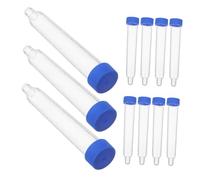 Ciieeo 200PCS Sample Tubes with Screw Caps Pointed Base Sediment Test for Laboratory and Clinical Diagnostic Use Safety Vials