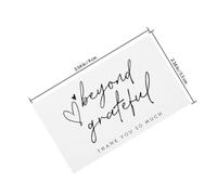 Ciieeo 200pcs White Thank You Cards with Thick Paper, Smooth and Easy to Write, Versatile Use for Note Cards and Wrapping, Simple and Clean Elegant Design for Small Business