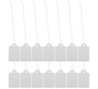 Ciieeo 200pcs Writable Prices Tags Strung Tags Paper Thick Papers Resistant to Breaking Or Bending Writable Surface White for Special Occasions Pricing Jewelry and Shoes