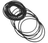 Ciieeo 20Pcs 1Mm Square Rubber Tape Recorder Belts Cassette Player Belts 35-85Mm Mixed Sizes Replacement for Cassette Recorder and Dvd Drive Repair